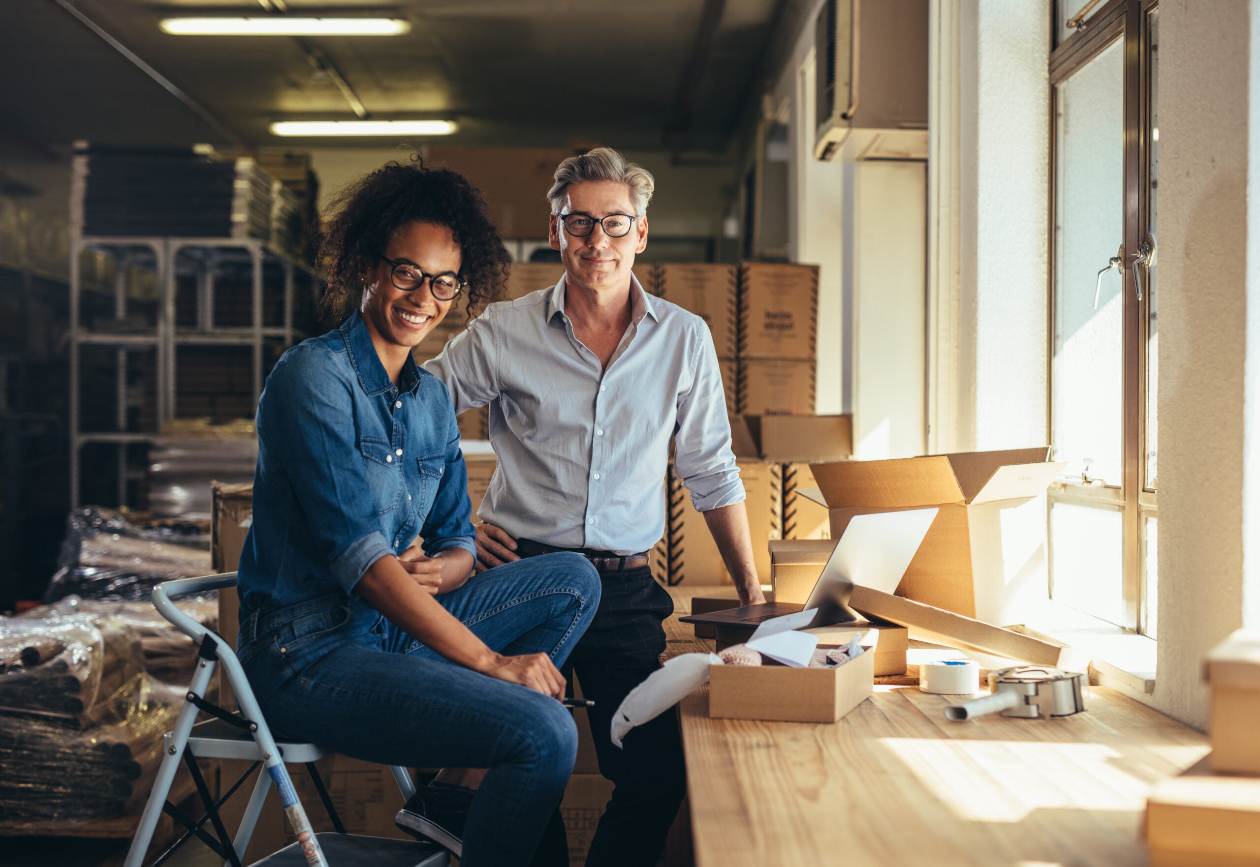 two business owners