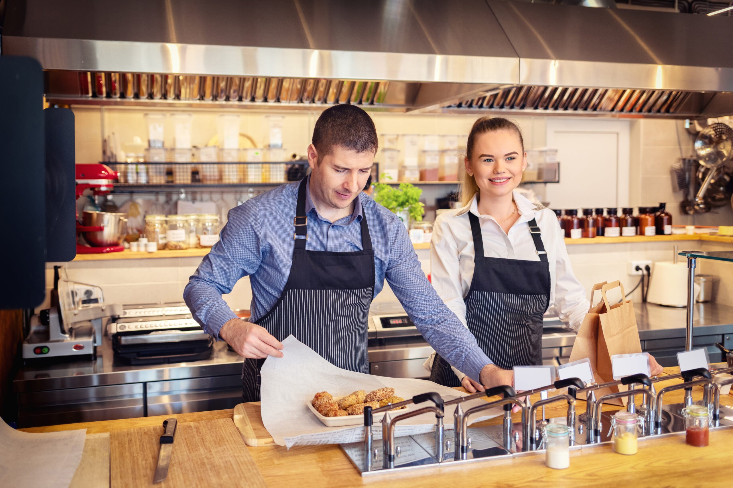 business owners of a restaurant