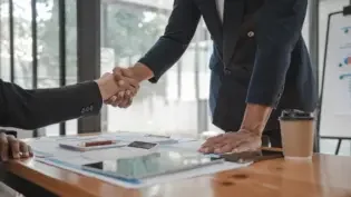 business people shaking hands