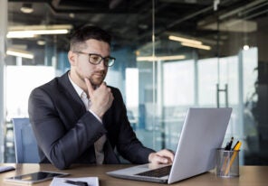 a business owner busy at work