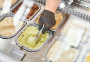 an ice cream vendor