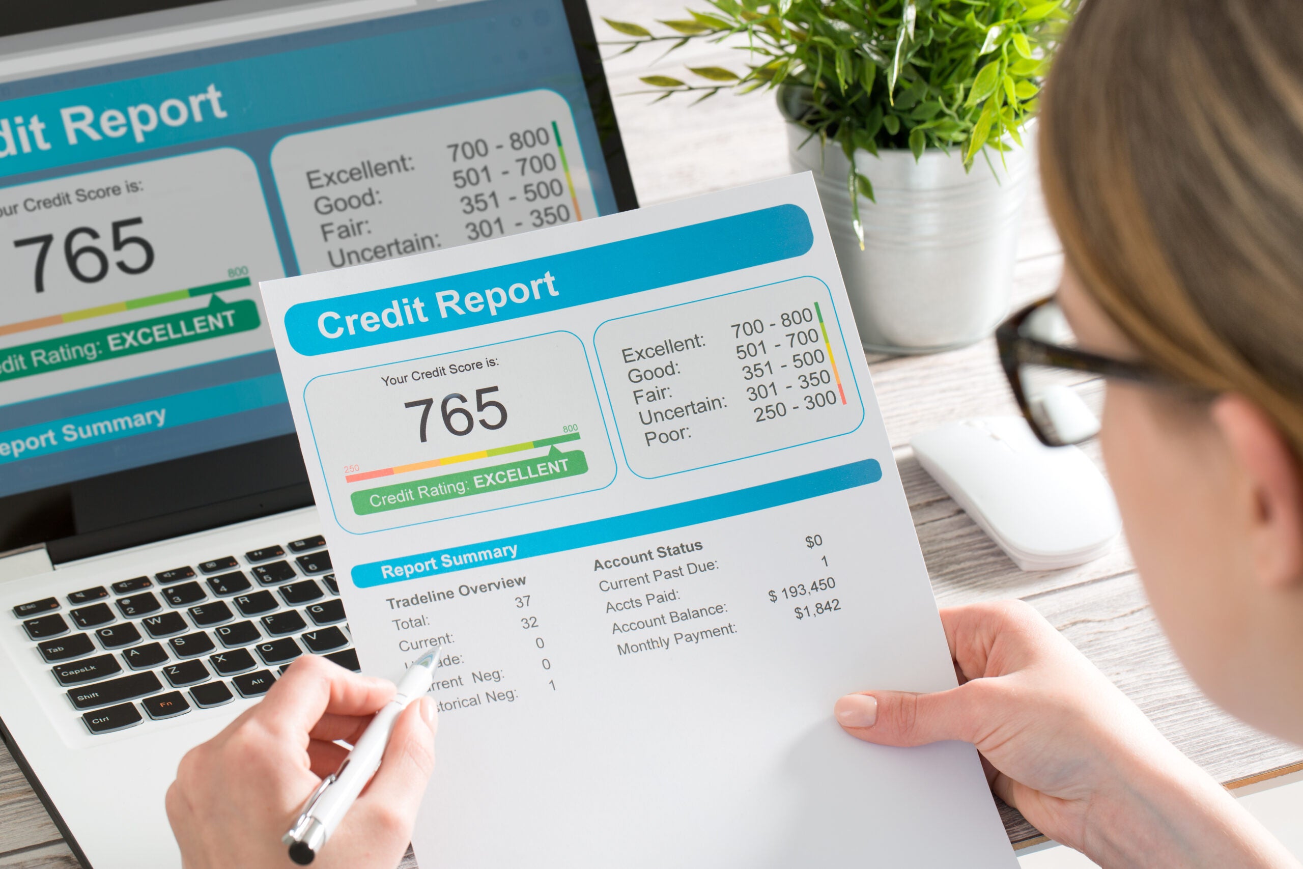 an excellent credit score